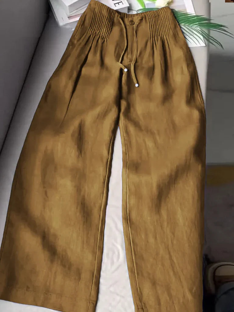 ROSY - WIDE-LEG DRAWSTRING TROUSERS