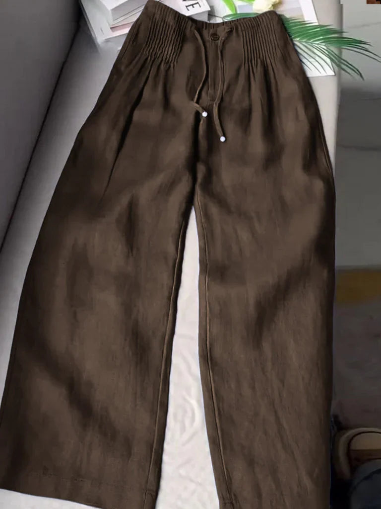 ROSY - WIDE-LEG DRAWSTRING TROUSERS