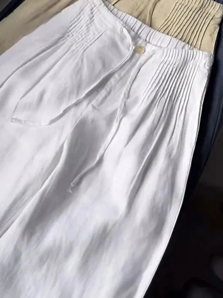 ROSY - WIDE-LEG DRAWSTRING TROUSERS