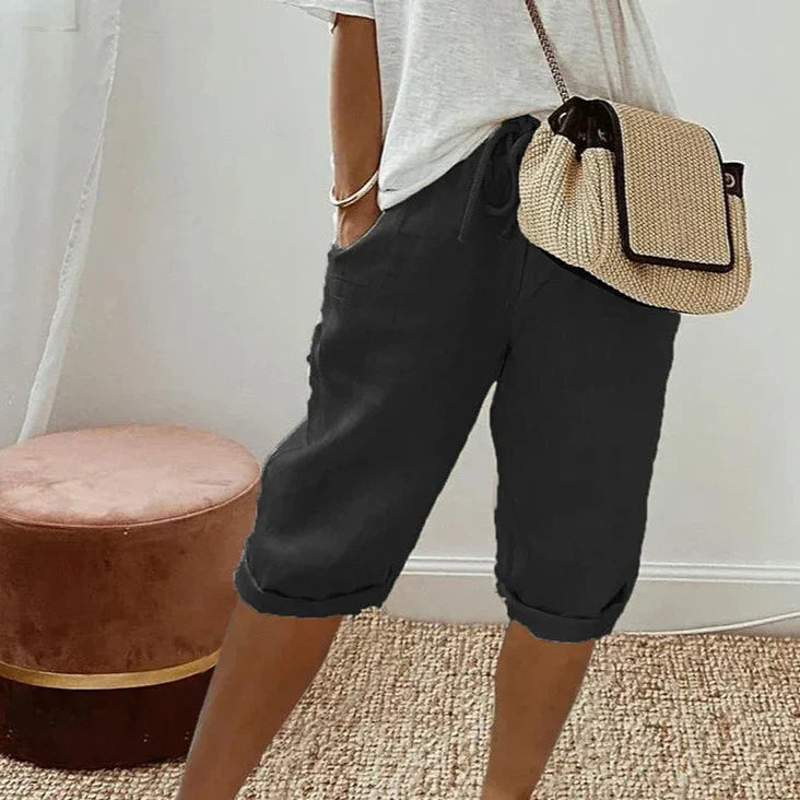 CARLOTTA | PANTALONI DONNA COTONE LINO